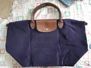 Free Ship MM - Longchamp Le Pliage Medium Short Handle in Bilberry