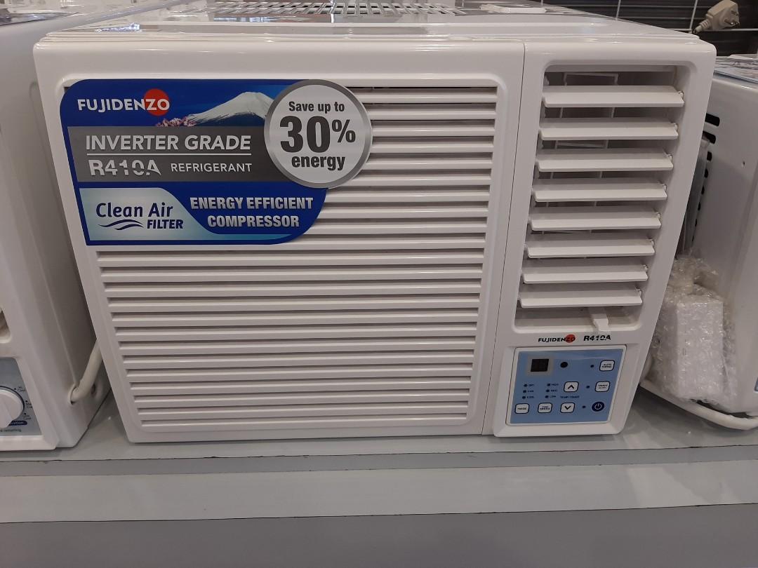 Fujidenzo inverter grade window type aircon 1 hp, TV & Home Appliances ...