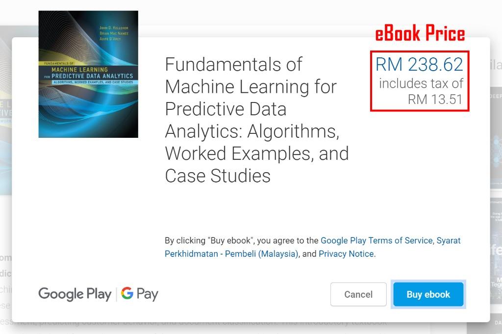 Fundamentals of machine learning for predictive data analytics shop ebook