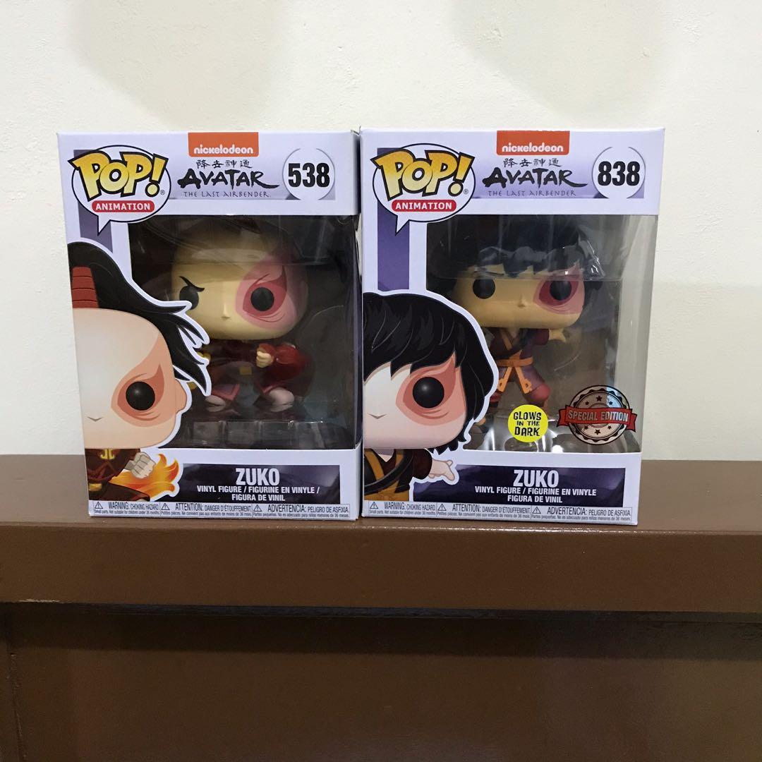 zuko funko pop glow in the dark