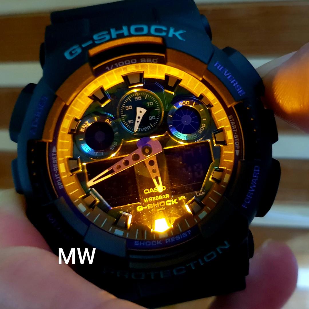 G shock ga 100bl top