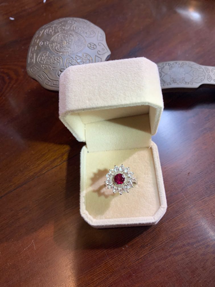 Garnet topaz ring cheap