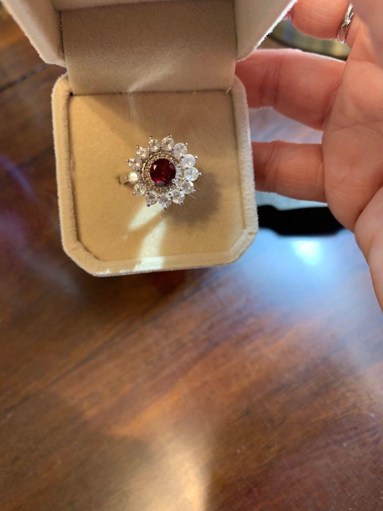 Garnet topaz hotsell ring