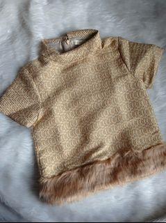 Gingersnaps Formal  Gold Top for Kids