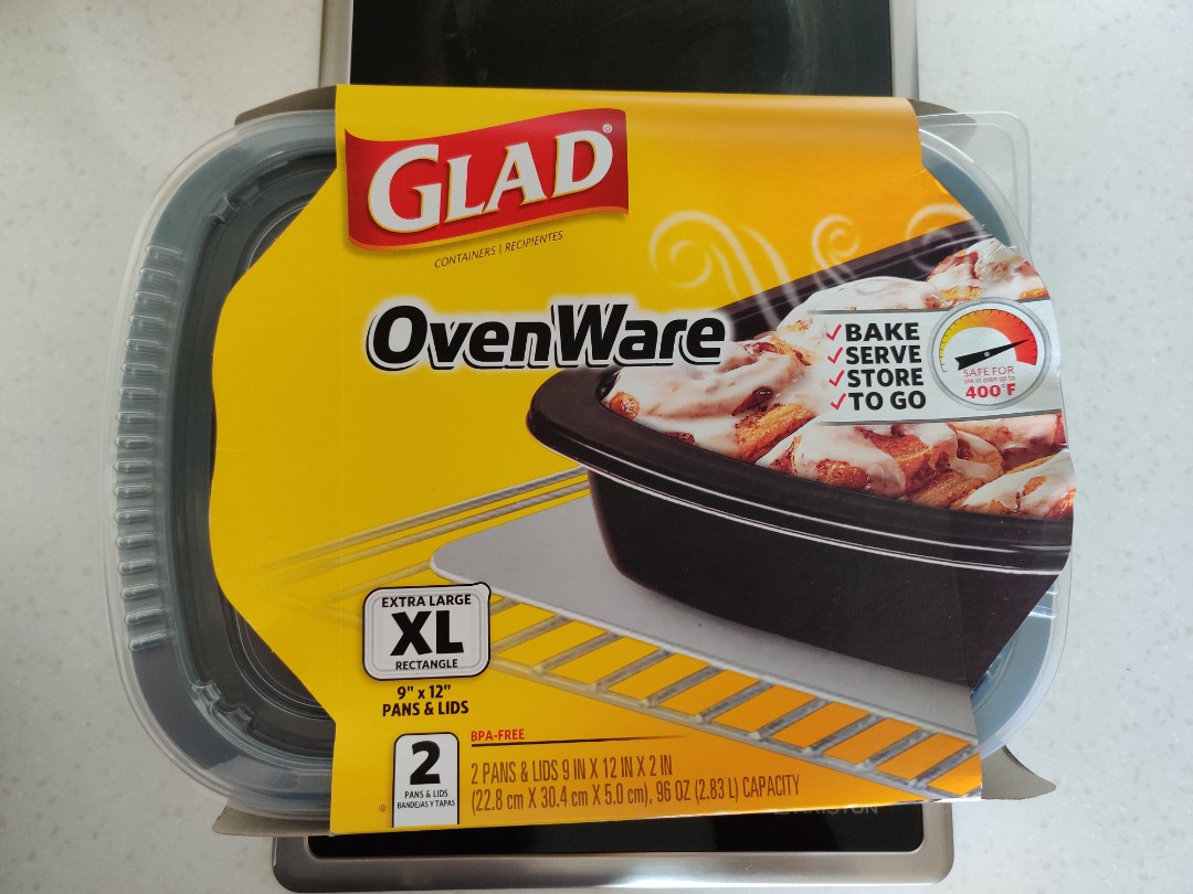 Glad Ovenware XL, Food & Drinks, Chilled & Frozen Food on Carousell