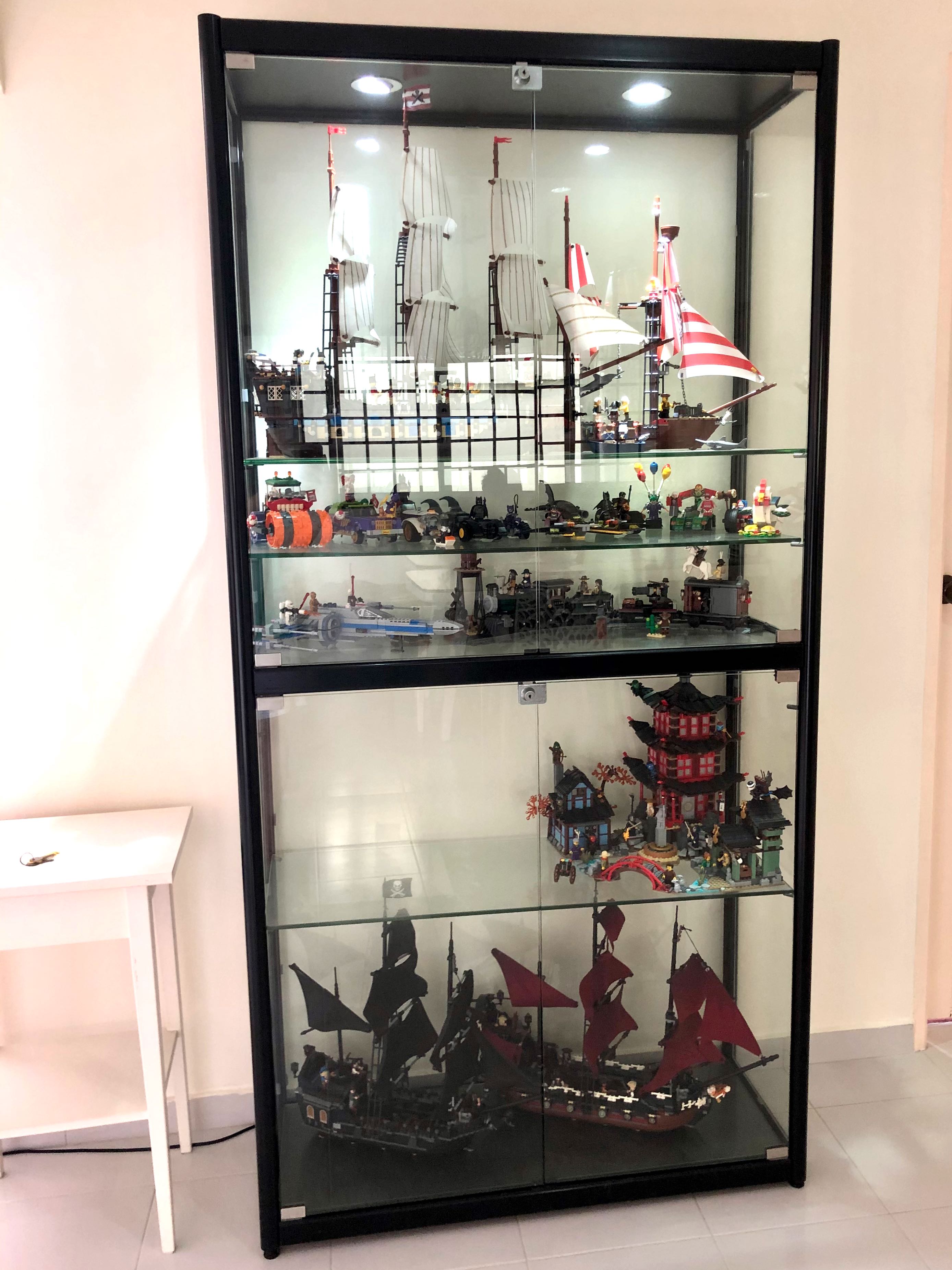 Toy glass shop display cabinet