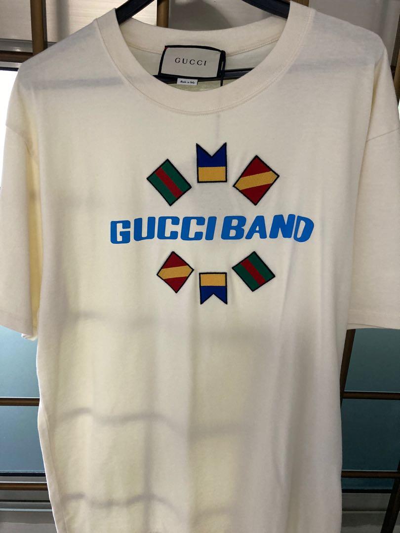 Oversized Shirt Gucci Band Sweatshirt GUCCI BAND OVERSIZE PRINT T