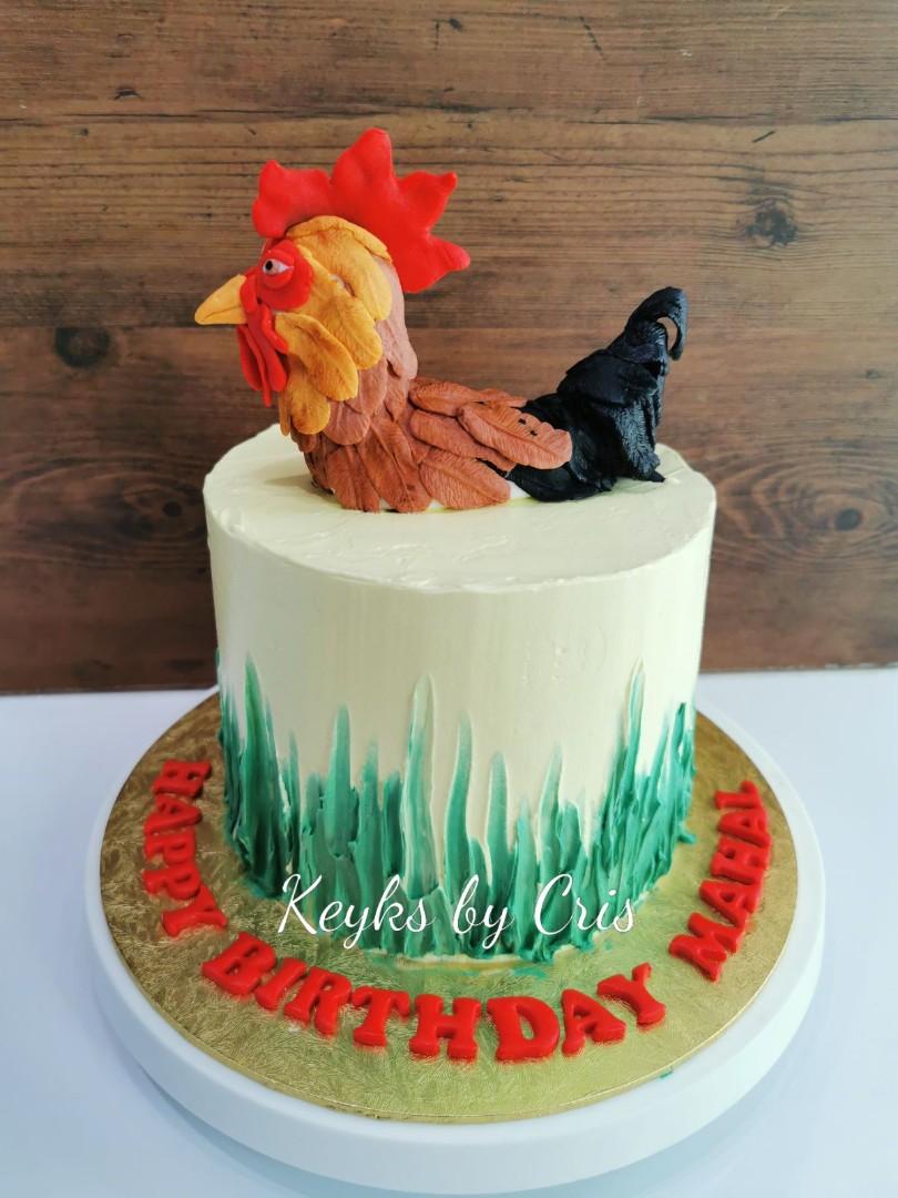 50Th Birthday Chicken Cake - CakeCentral.com
