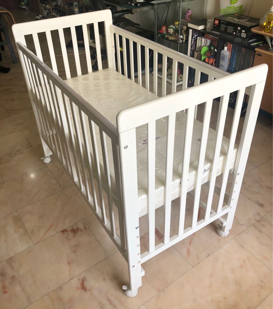 Happy Cot Happy Wonder 5 in 1 Convertible Baby Cot c w drop side