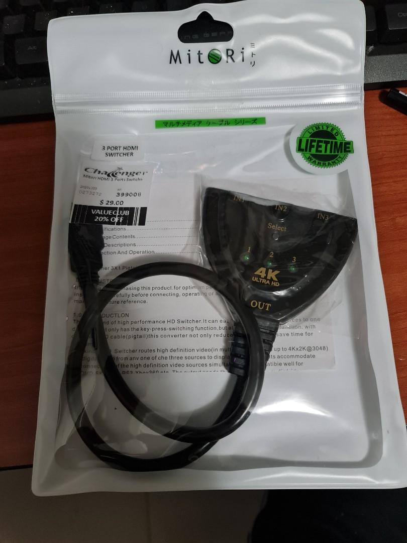Hdmi Switch Switcher 3 Ports Electronics Computer Parts Accessories On Carousell
