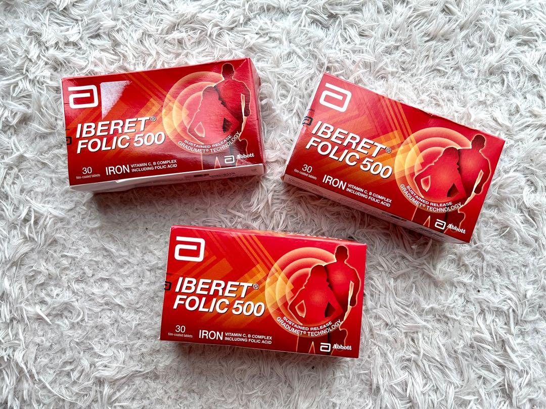 Iberet Folic 500 3 Boxes Babies Kids Maternity On Carousell