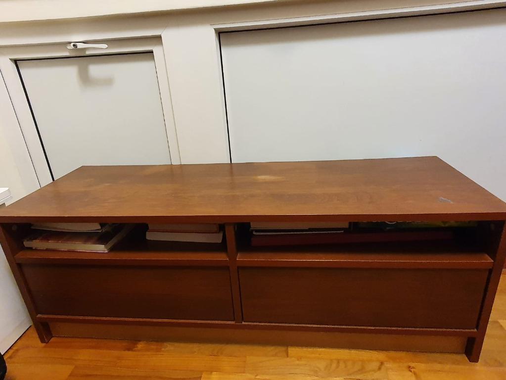 IKEA TV BENCH/TV TABLE WITH STORAGE, Furniture & Home Living, Furniture, TV Consoles on Carousell