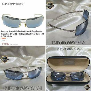 JAPAN 🇯🇵  SALE! 💯% Authentic EMPORIO ARMANI®️ Rimmed Lightblue Tinted Sunglass Eyewear
