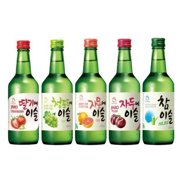 Soju Mix Match 10 bottles Jinro Chuga Good Day, Food & Drinks, Alcoholic  Beverages on Carousell