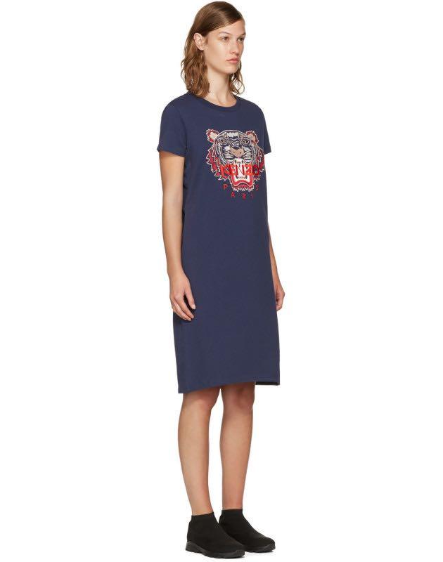 Kenzo tiger crepe 2025 dress