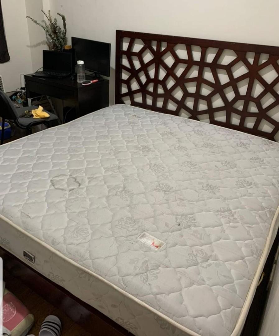 Kingsize bed with mandaue foam mattress Furniture Home Living