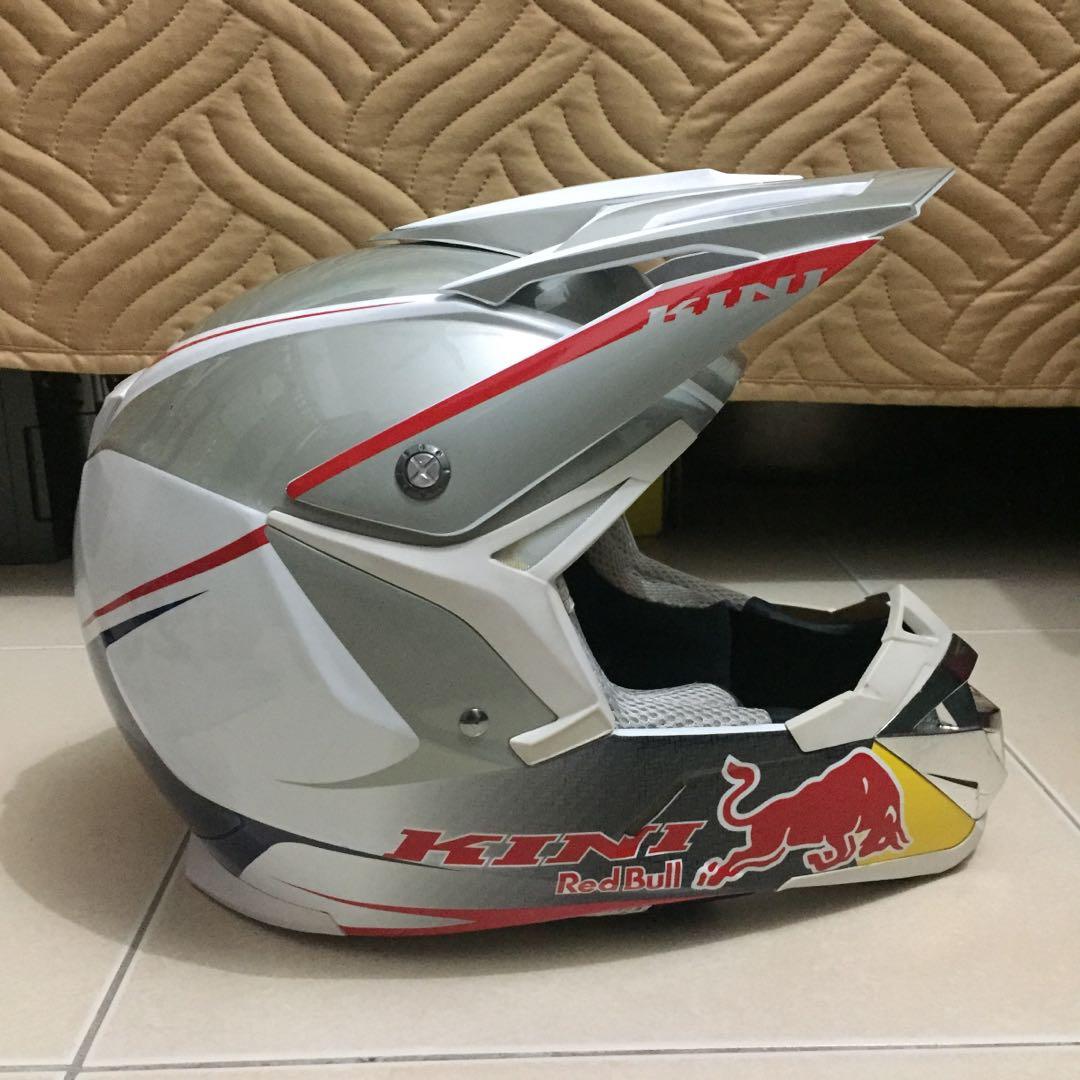 Kini red best sale bull helmet