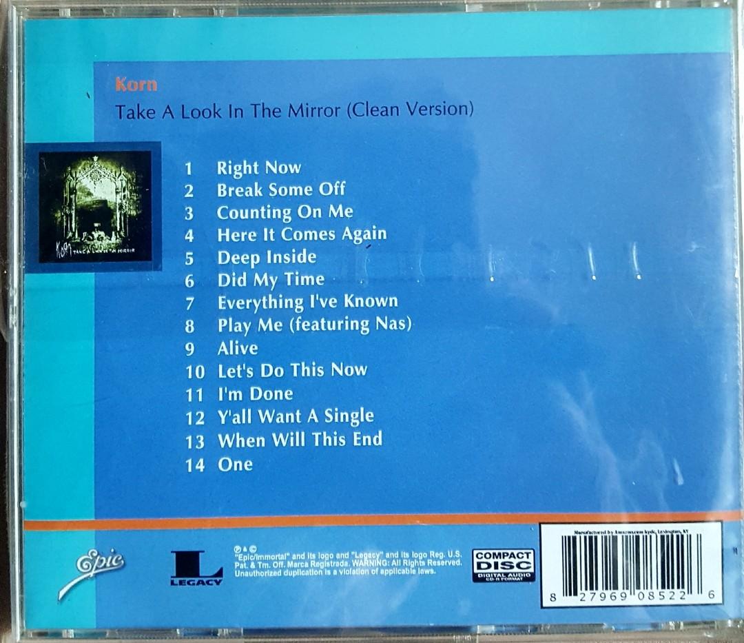 Korn - Take A Look In The Mirror (Category: CDs & DVDs) located in Cebu City. Submitted by g_roshamboo (Listing ID 1063310644, Image 2). Description: cd*.