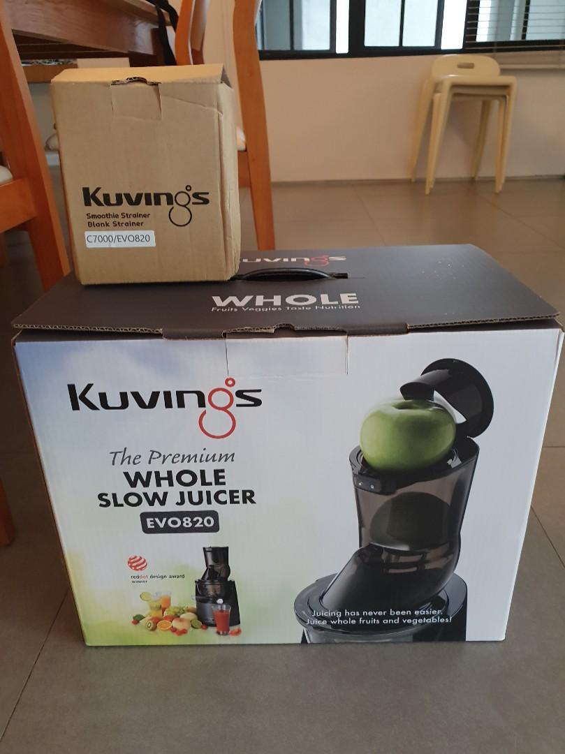 Kuvings EVO 820 Slow Juicer (Black), TV & Home Appliances, Kitchen