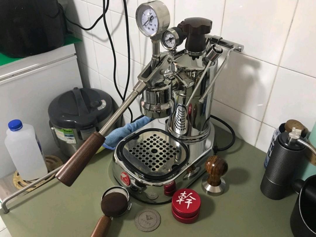 La Pavoni Professional PLH lever espresso machine upgraded with