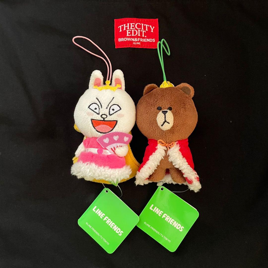 可以預訂待補貨 Line Friends 大富豪set 皇帝皇后國王brown 皇后cony 熊大兔兔日本景品公仔掛飾amu Prz5757 玩具 遊戲類 毛公仔