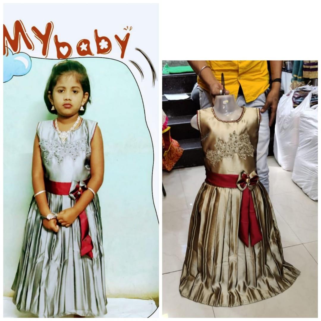 Long frock with hip belt attached 