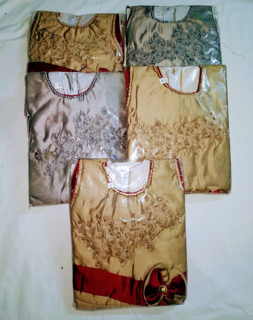 Long frock with hip belt attached 