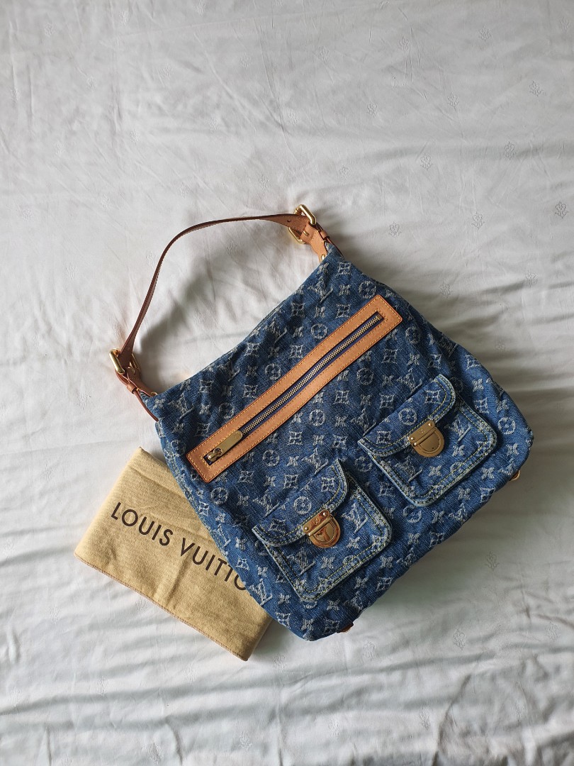 Louis Vuitton Monogram Denim Baggy GM, Luxury, Bags & Wallets on Carousell