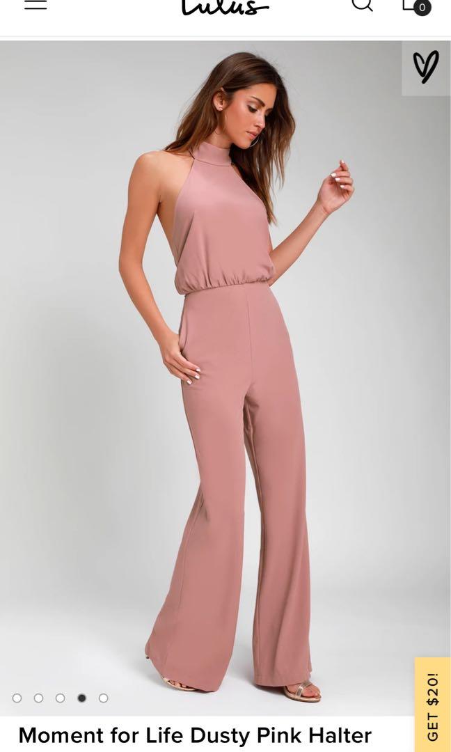 Moment for life halter jumpsuit lulus online