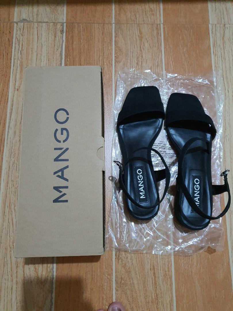 mango black heels