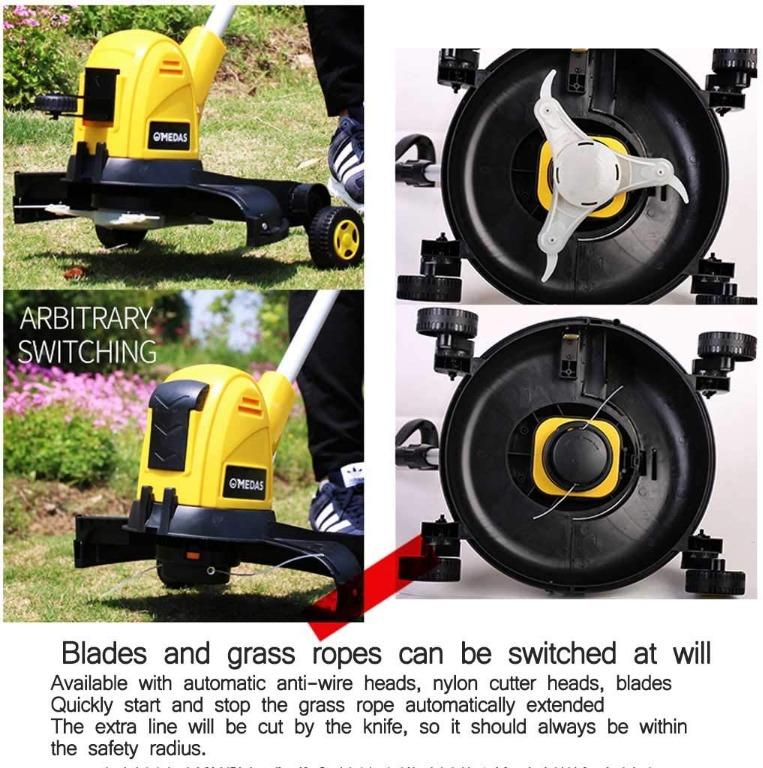 MEDAS 400600w Electric Lawn Mower Automatic Line Home Mower Small