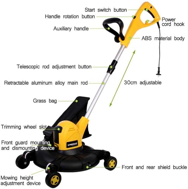 MEDAS 400600w Electric Lawn Mower Automatic Line Home Mower Small