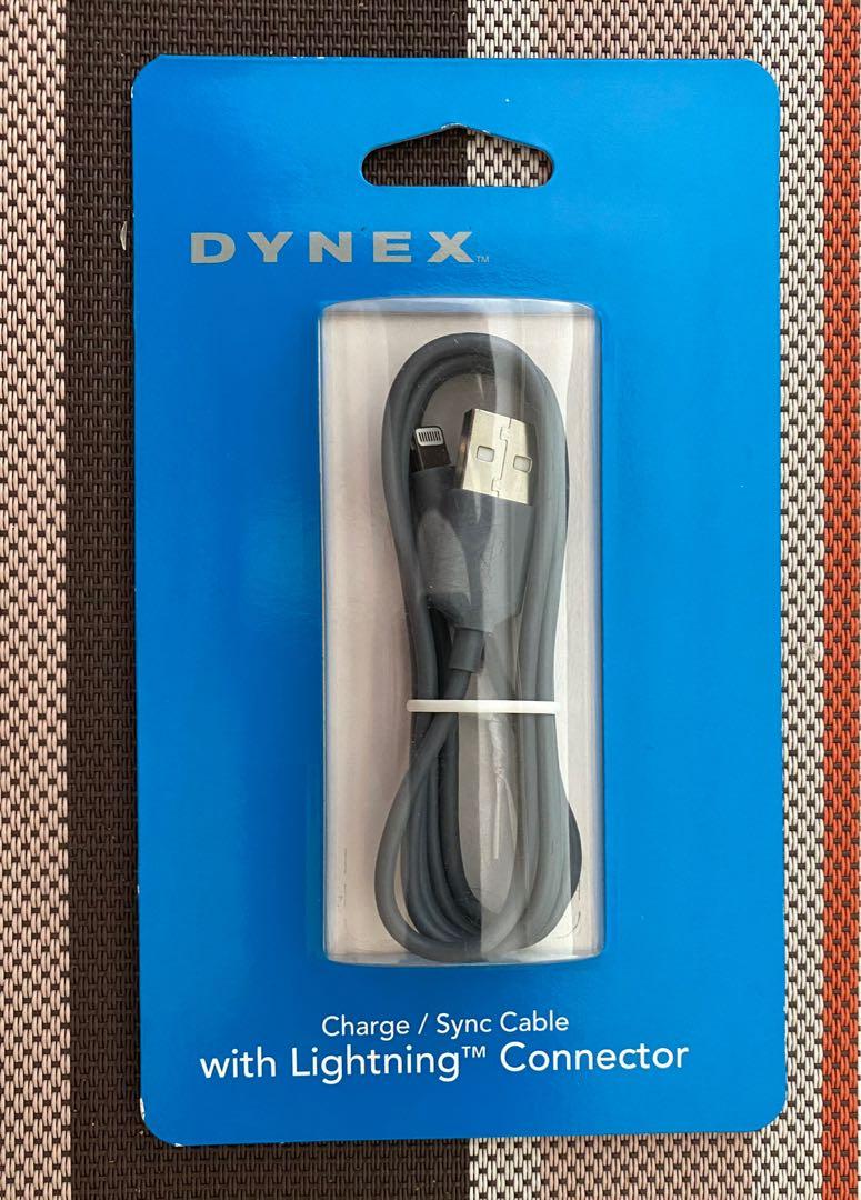 MFI Certified Dynex Charge / Sync cable with Lightning Connector for Apple  iPhone, iPad and other devices, Mobile Phones & Gadgets, Mobile & Gadget  Accessories, Batteries & Power Banks on Carousell