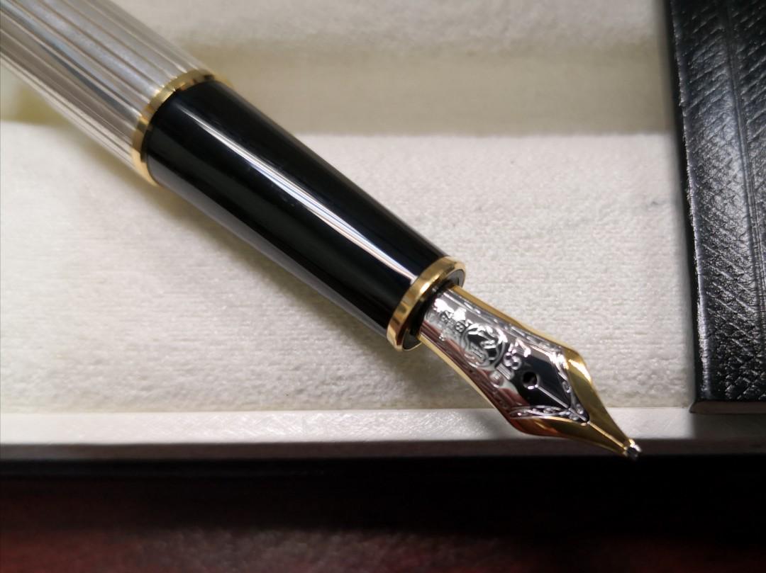 ❤️montblanc meisterstück martelé sterling silver fountain pen