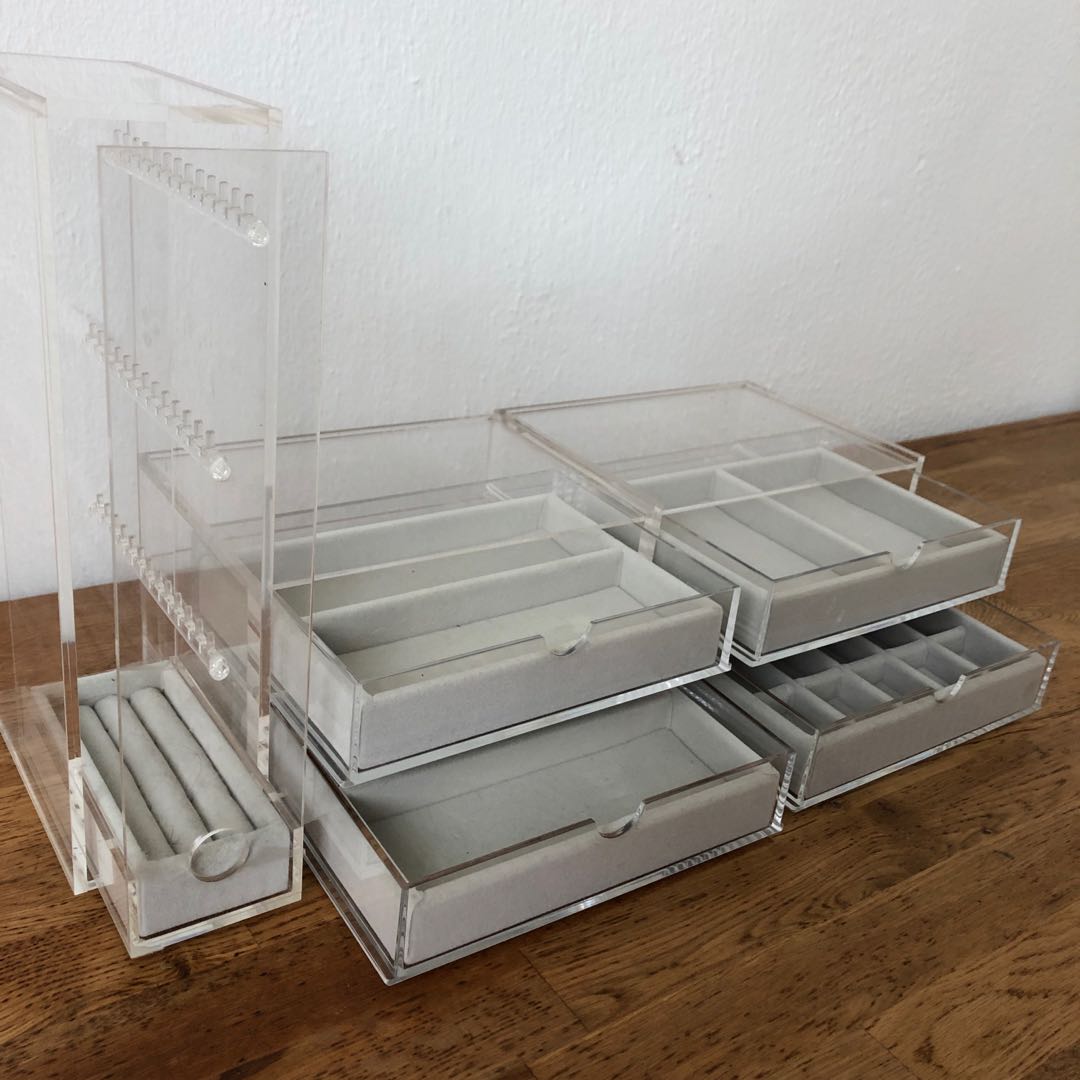 Muji acrylic storage, Furniture & Home Living, Home Improvement