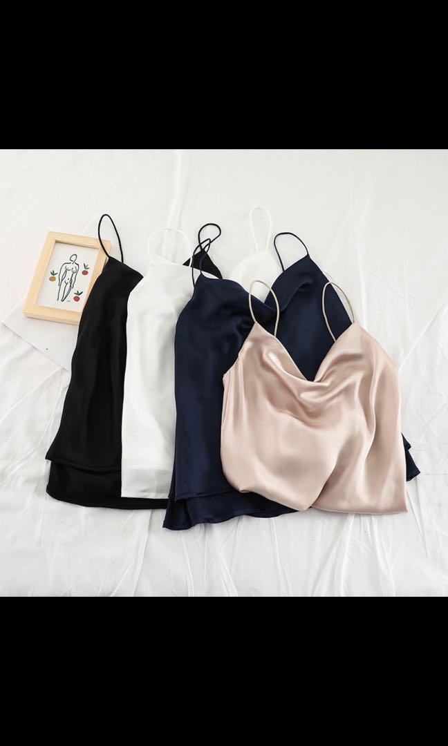 satin strap top