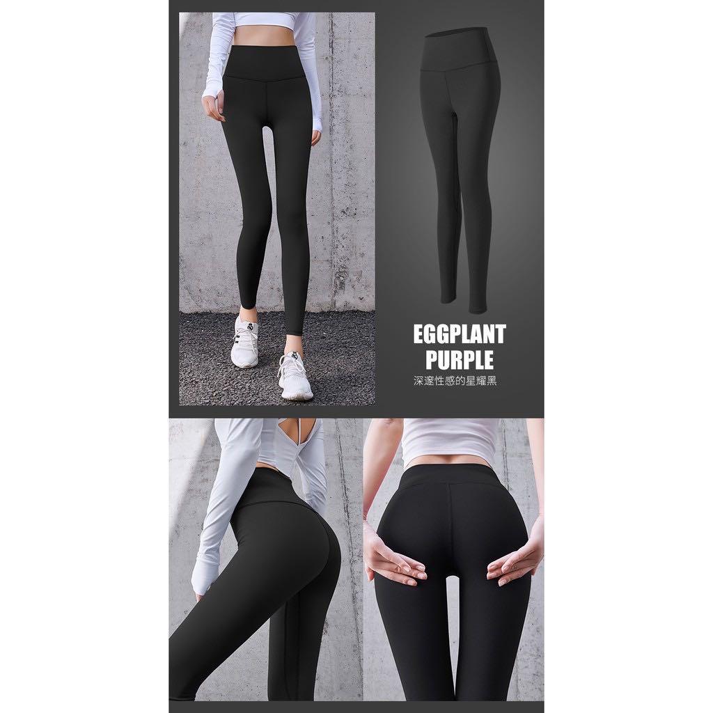 running in yoga pants