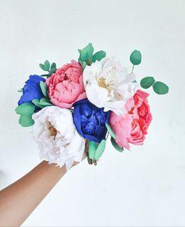 Paper Flower Bridal Bouquet