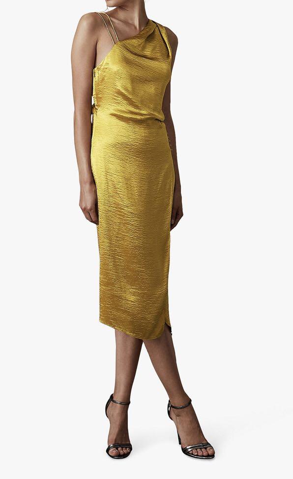 Reiss Positano Gold dress Women s Fashion Dresses Sets