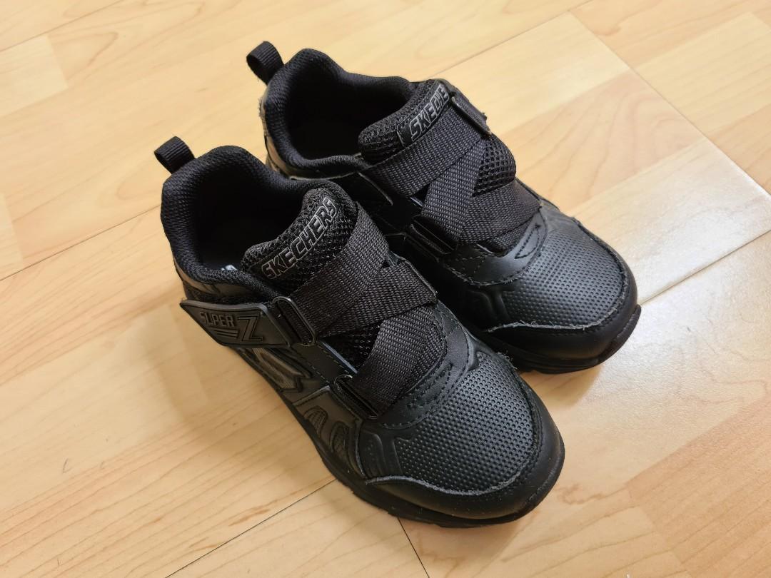 Sketchers kids black clearance
