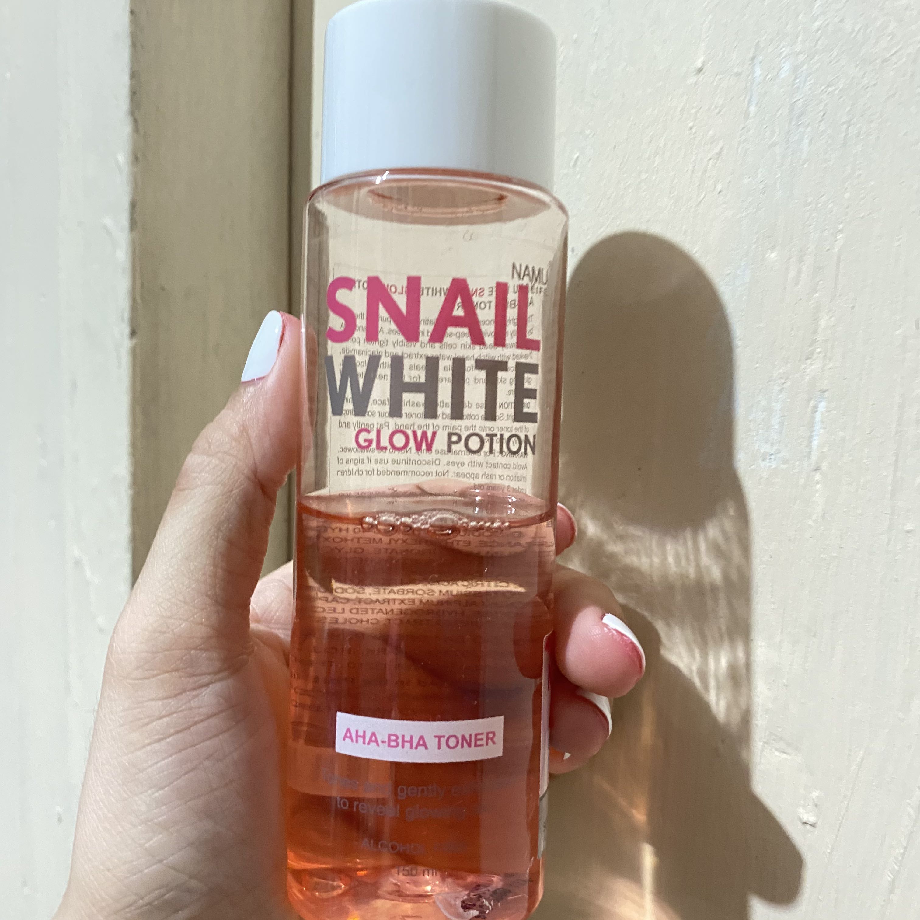aha bha toner snail white