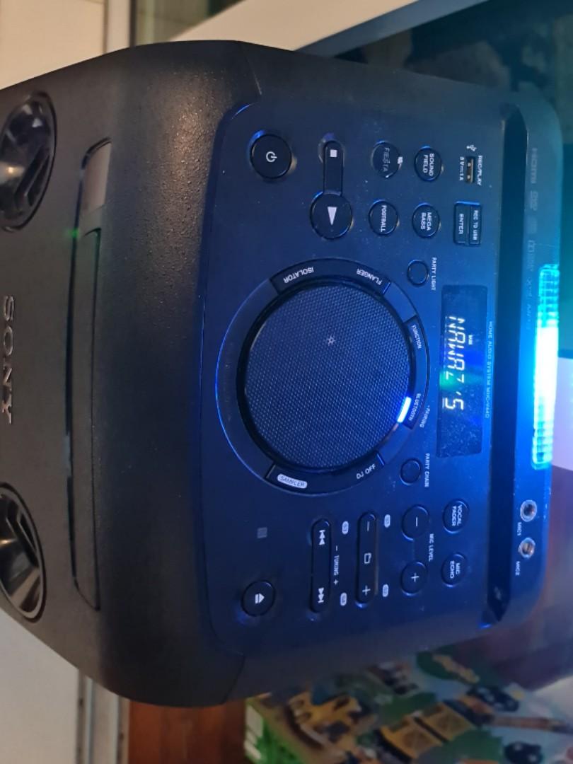 Sony MHCV44D karaoke system with Mic, Audio, Other Audio Equipment on