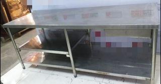 Stainless Steel Preparation Table with Under Shelves