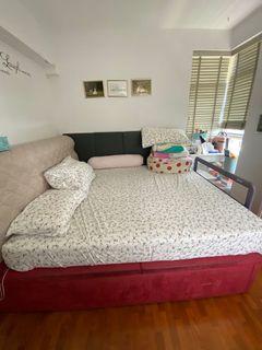 Storage king size bed
