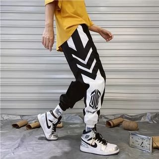 Chain Women's Tapered Pants Hip hop Trousers Street Fashion Dance Korean  Casual