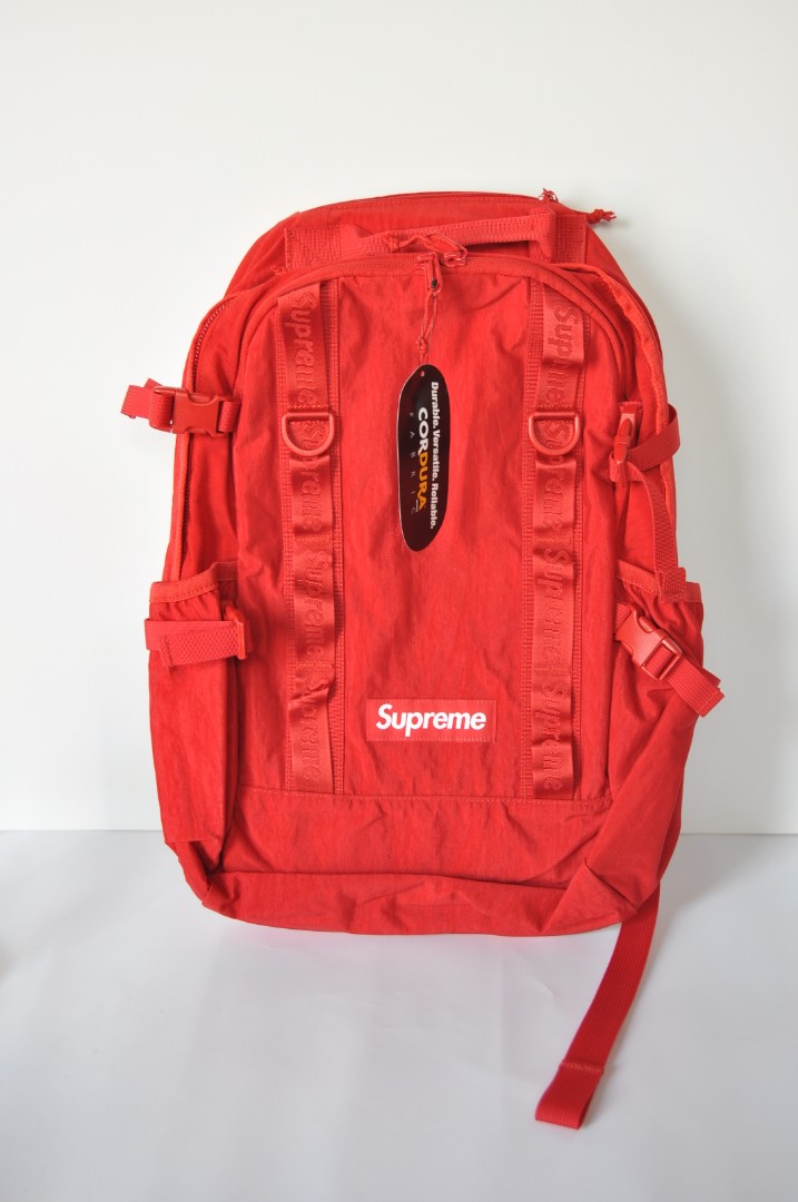 Supreme backpack dark red store