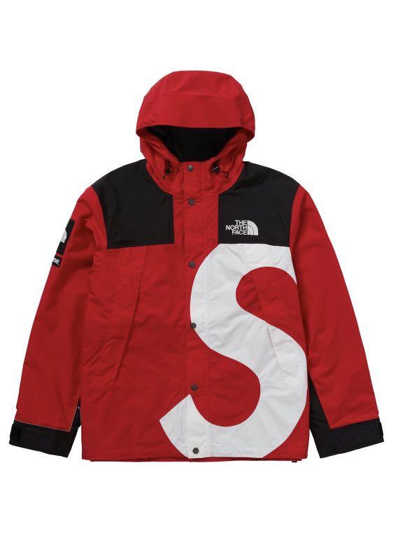 Supreme The North Face S Logo Mountain Jacket Red Size L, 男裝