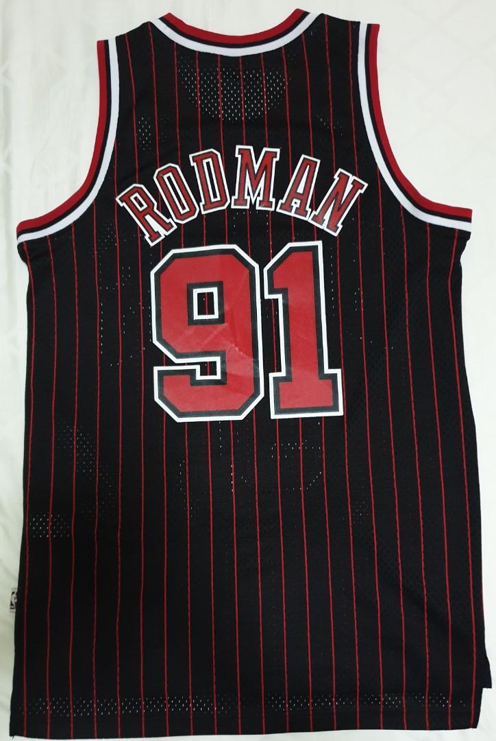 adidas Chicago Bulls #91 Dennis Rodman NBA Soul Swingman Jersey, Black,  Size: XX-Large : : Clothing & Accessories