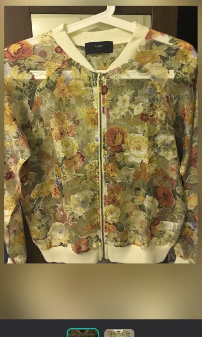 TEMT sheer jacket (Category: Coats, Jackets and Outerwear) located in Muntinlupa City. Submitted by goblinsbrideph (Listing ID 1063278792, Image 1). Description: Used once only. Bought in Singapore, temt brand..
