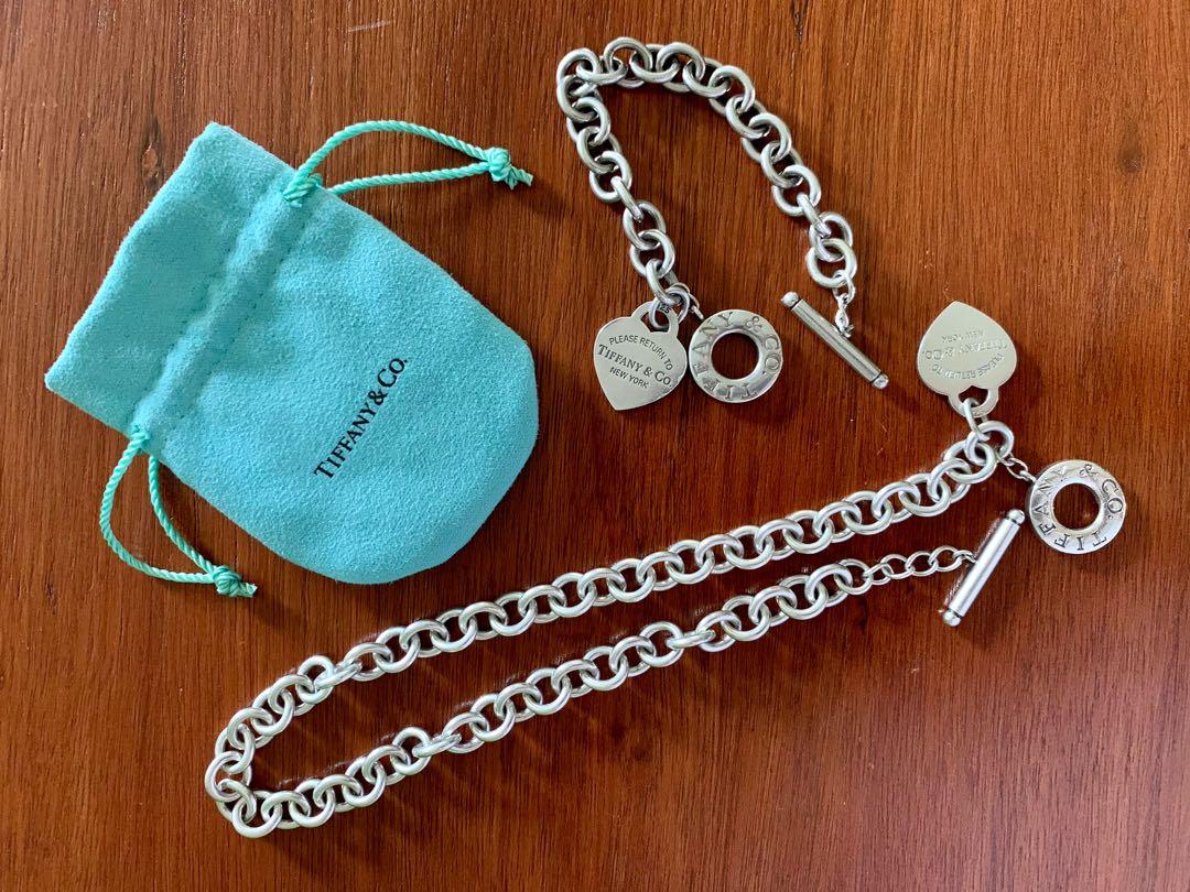 Tiffany tag hot sale toggle necklace